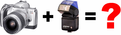 Можно ли на Canon 300V поставить вспышку Unomat B24?