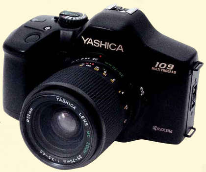 35-мм зеркальная электронная неавтофокусная фотокамера Yashica 109 Multi Program.